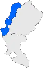 Расположение муниципалитета на карте провинции