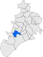 Расположение муниципалитета на карте провинции