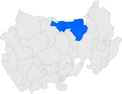 Расположение муниципалитета на карте провинции