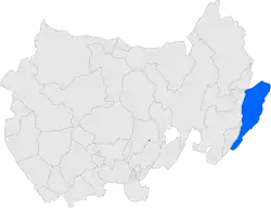 Расположение муниципалитета на карте провинции