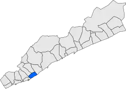 Расположение муниципалитета на карте провинции