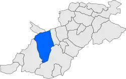 Расположение муниципалитета на карте провинции