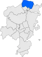 Расположение муниципалитета на карте провинции