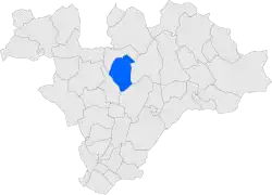 Расположение муниципалитета на карте провинции