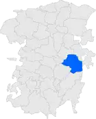 Расположение муниципалитета на карте провинции