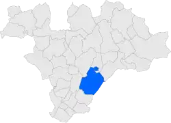 Расположение муниципалитета на карте провинции