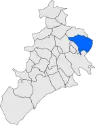 Расположение муниципалитета на карте провинции