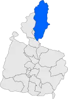 Расположение муниципалитета на карте провинции