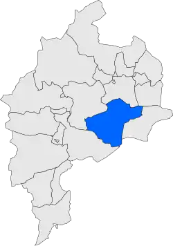 Расположение муниципалитета на карте провинции