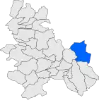 Расположение муниципалитета на карте провинции