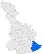 Расположение муниципалитета на карте провинции