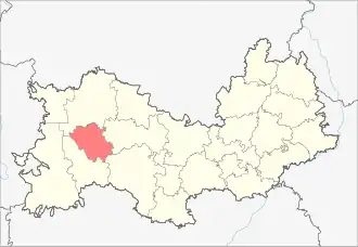 Атюрьевский район на карте