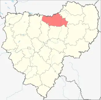 Холм-Жирковский район на карте