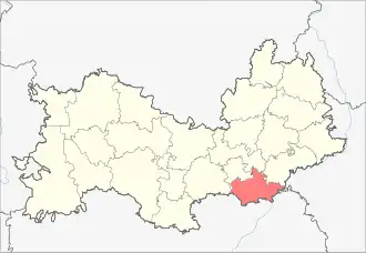 Кочкуровский район на карте