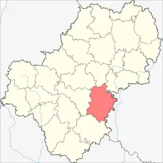 Козельский район на карте