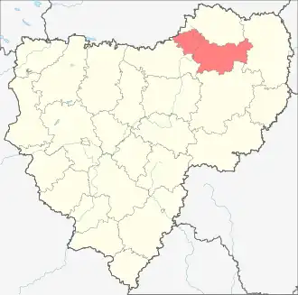 Новодугинский район на карте