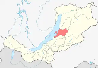 Баргузинский район на карте