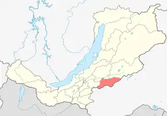 Кижингинский район на карте