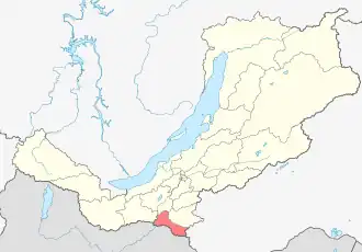 Кяхтинский район на карте