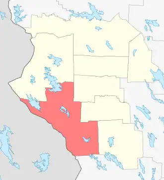 Лендерское сельское поселение на карте