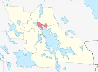 Надвоицкое городское поселение на карте