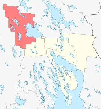 Паданское сельское поселение на карте