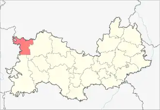 Теньгушевский район на карте