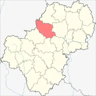 Юхновский район на карте