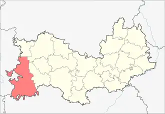 Зубово-Полянский район на карте