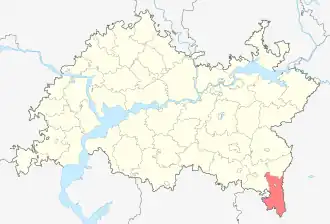 Бавлинский район на карте