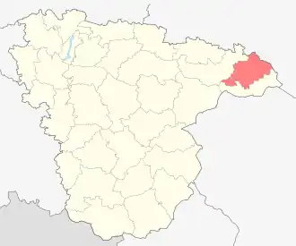 Борисоглебский городской округ на карте