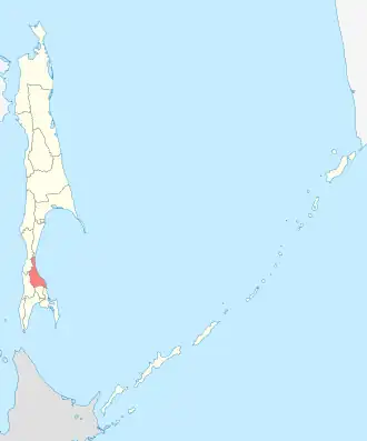 Долинский районгородской округ «Долинский» на карте