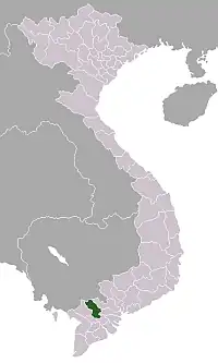 Донгтхап на карте