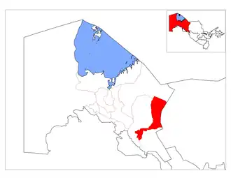 Элликкалинский район на карте
