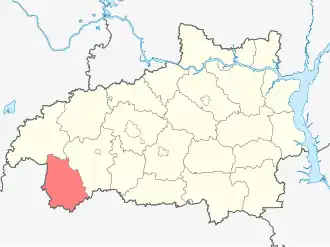 Гаврилово-Посадский район на карте