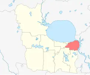 Глушковское сельское поселение на карте