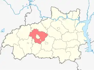 Ивановский район на карте