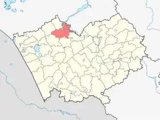 Каменский район на карте