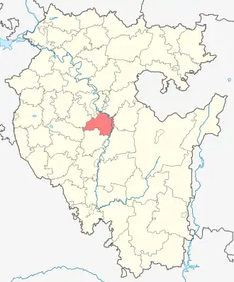 Кармаскалинский район на карте