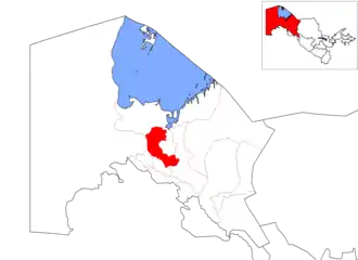 Кегейлийский район на карте