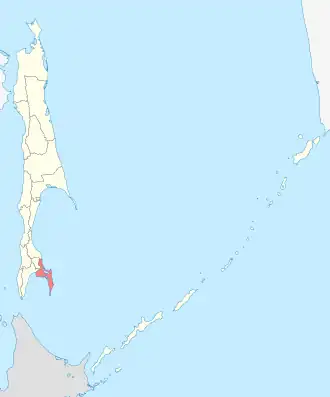 Корсаковский район Корсаковский городской округ на карте