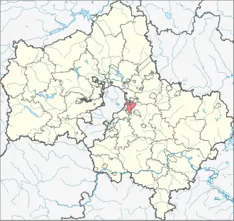 Люберецкий район на карте