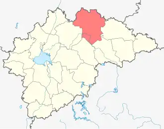 Любытинский район на карте