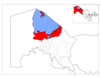 Муйнакский район на карте