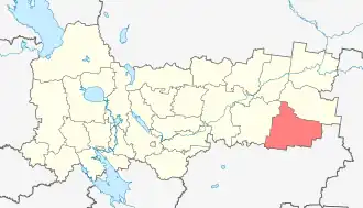 Никольский район на карте