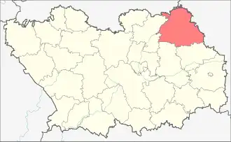 Никольский район на карте