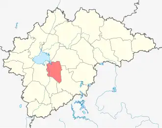 Парфинский район на карте