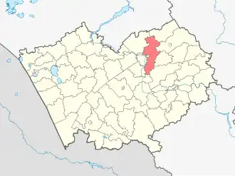 Первомайский район на карте