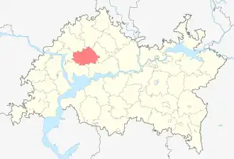 Пестречинский район на карте