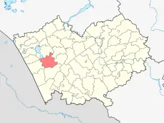 Родинский район на карте